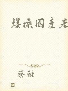 爆操国产老熟女