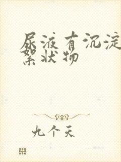 尿液有沉淀白色絮状物