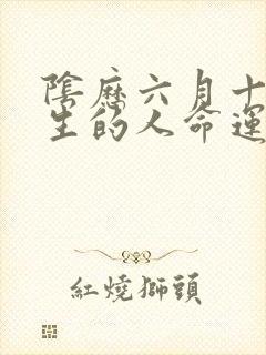 阴历六月十五出生的人命运