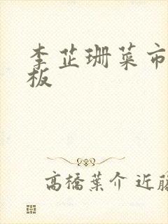 李芷珊菜市场老板封面