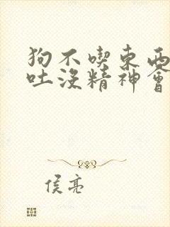 狗不吃东西还呕吐没精神会自己好吗