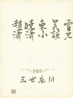 赵晓东吴雪晴王潇潇小说免费阅读