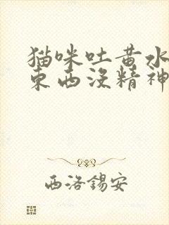 猫咪吐黄水不吃东西没精神怎么办