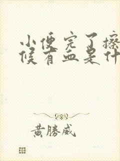 小便完了擦的时候有血是什么原因封面