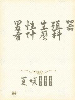 男性生殖器问题看什么科