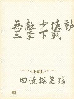 无敌少侠动漫第三季下载