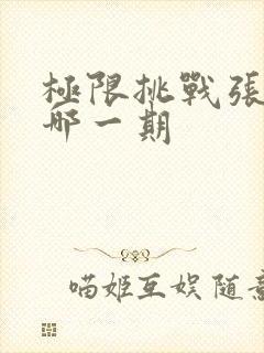 极限挑战张昊唯哪一期