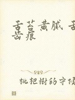 舌苔黄腻 舌边齿痕