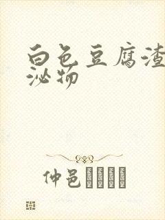 白色豆腐渣状分泌物