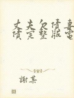 丈夫欠债妻子还债完整版电影