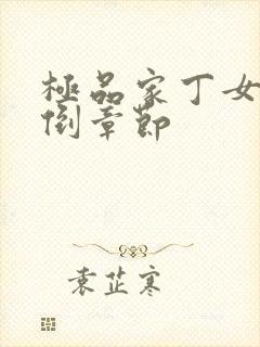 极品家丁女主推倒章节封面