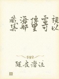 藏海传电视剧全集哪里可以看