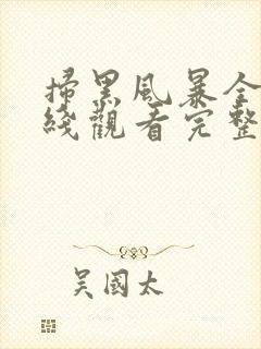 扫黑风暴全集在线观看完整版免费观看国语