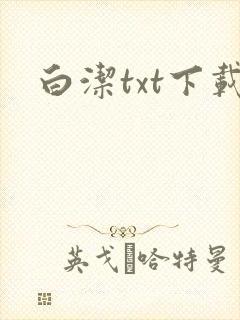 白洁txt下载