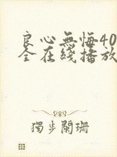 良心无悔40集全在线播放