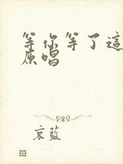 等你等了这么久原唱