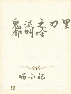 鬼灭之刃里的柱都叫啥