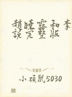 赵晓露和李叔小说完整版封面