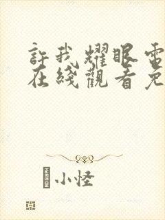 许我耀眼电视剧在线观看免费草民封面