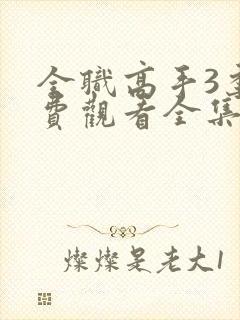 全职高手3季免费观看全集动漫