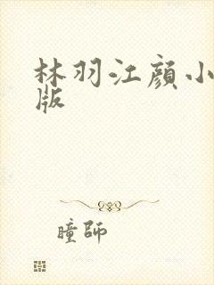 林羽江颜小说正版