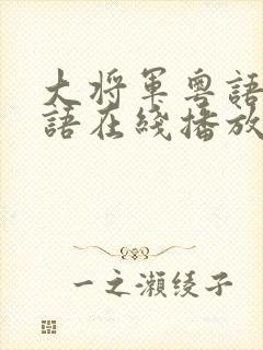 大将军粤语版粤语在线播放封面