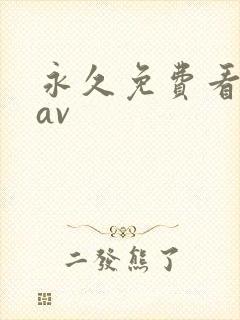 永久免费看成人av封面