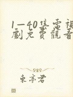 1—40集电视剧免费观看大封面