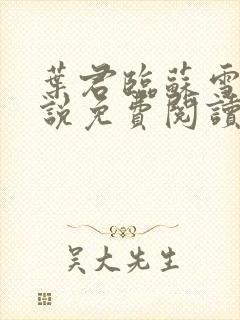 叶君临苏雪儿小说免费阅读最新