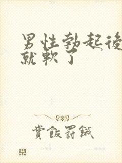 男性勃起后一下就软了