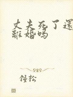 丈夫死了还可以离婚吗