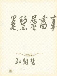 男的尿黄有异味是怎么回事