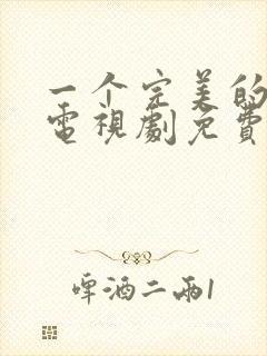 一个完美的结局电视剧免费观看