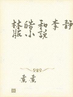 林皓和李静怡正版小说封面