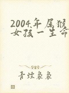 2004年属猴女孩一生命运怎样