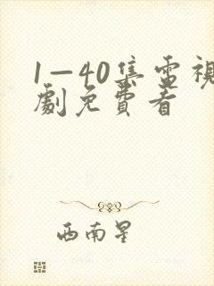 1—40集电视剧免费看封面