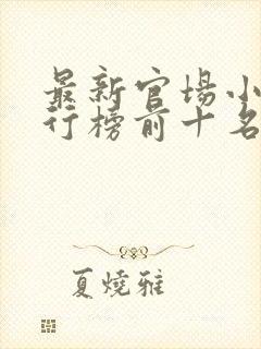 最新官场小说排行榜前十名封面