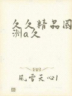 久久精品国产亚洲a久