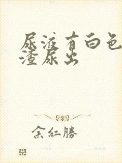 尿液有白色豆腐渣尿出封面