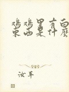 鸡鸡里有白色的东西是什么