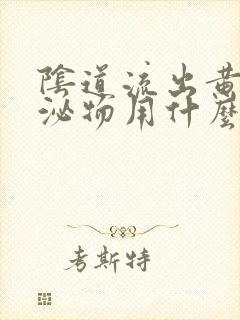 阴道流出黄色分泌物用什么药