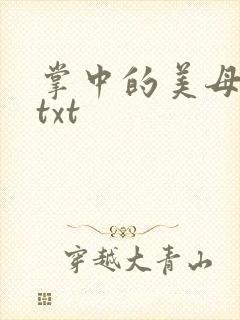 掌中的美母版主txt