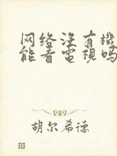 网络没有机顶盒能看电视吗