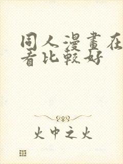 同人漫画在哪里看比较好