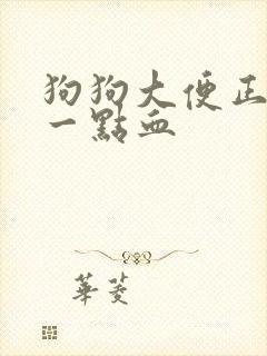 狗狗大便正常带一点血