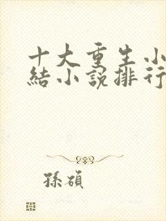 十大重生小说完结小说排行榜封面