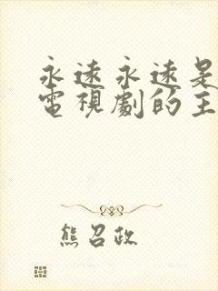 永远永远是哪部电视剧的主题曲封面