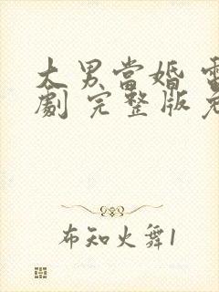 大男当婚 电视剧 完整版免费