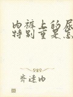 内裤上的尿骚味特别重是怎么回事