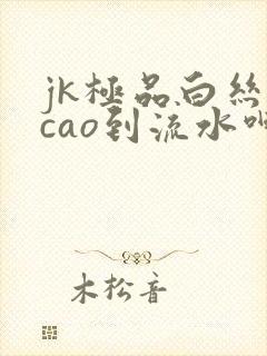 jk极品白丝被cao到流水呻吟